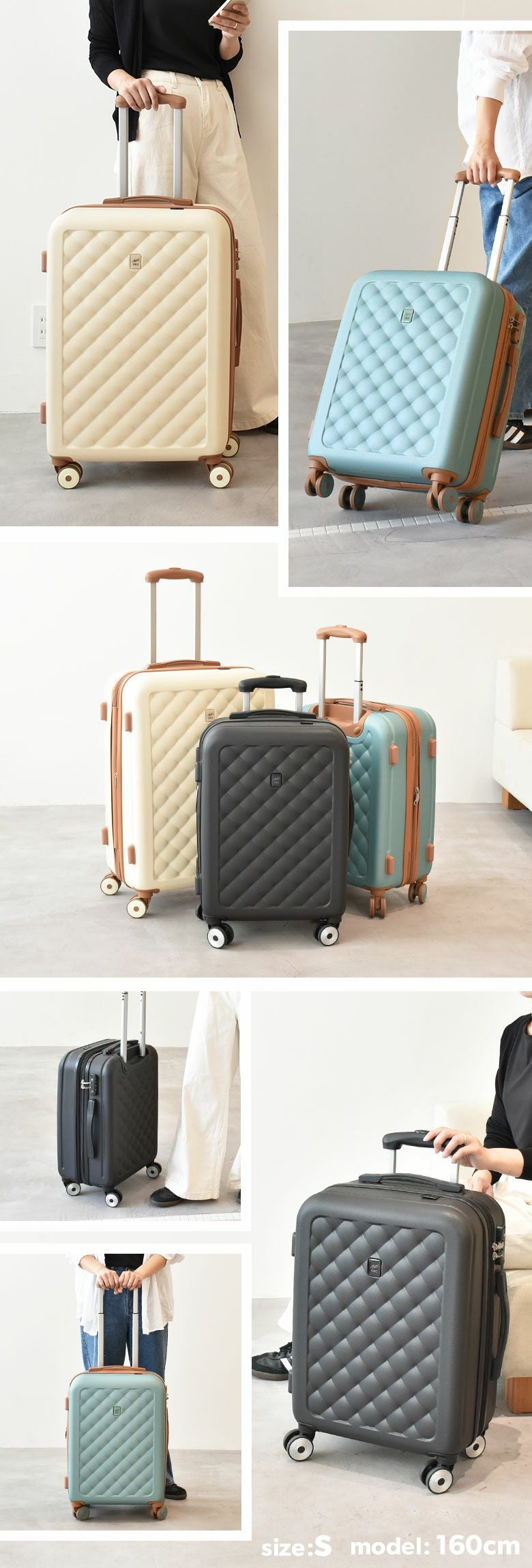 安心の3年保証付き] キャリーケース スーツケース かわいい おしゃれ