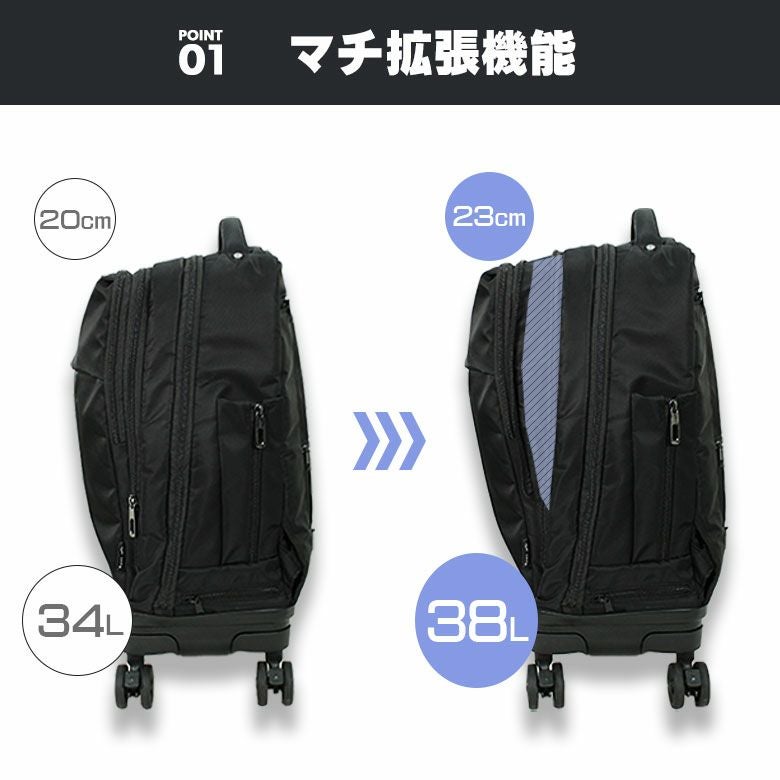 安心の3年保証付き] リュック リュックキャリー 機内持ち込み